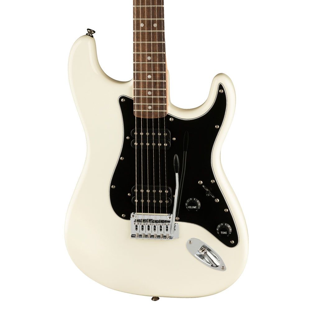 Squier Affinity Stratocaster HH Laurel Klavye Olympic White Elektro Gitar 4