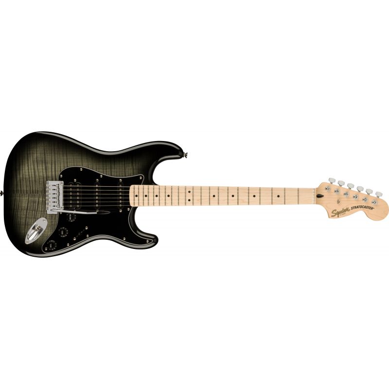 Squier Affinity Stratocaster FMT HSS Akçaağaç Klavye Black Burst Elektro Gitar 1