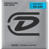Jim Dunlop DBSBS45125 Super Bright Stainless Steel 5 Telli Bas Gitar Teli (45-125) 2
