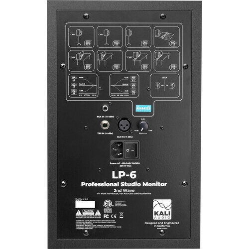 Kali Audio Lp-6 V2 6,5  Stüdyo Monitörü (Siyah) 4