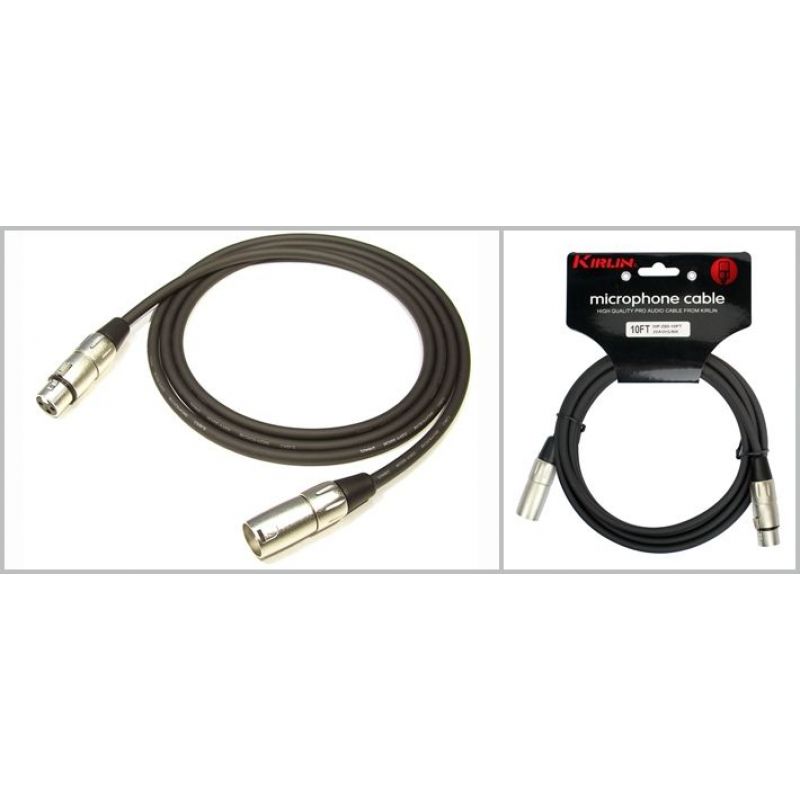KIRLIN MP-480-10M-BK 10 Metre Mikrofon Kablosu 1