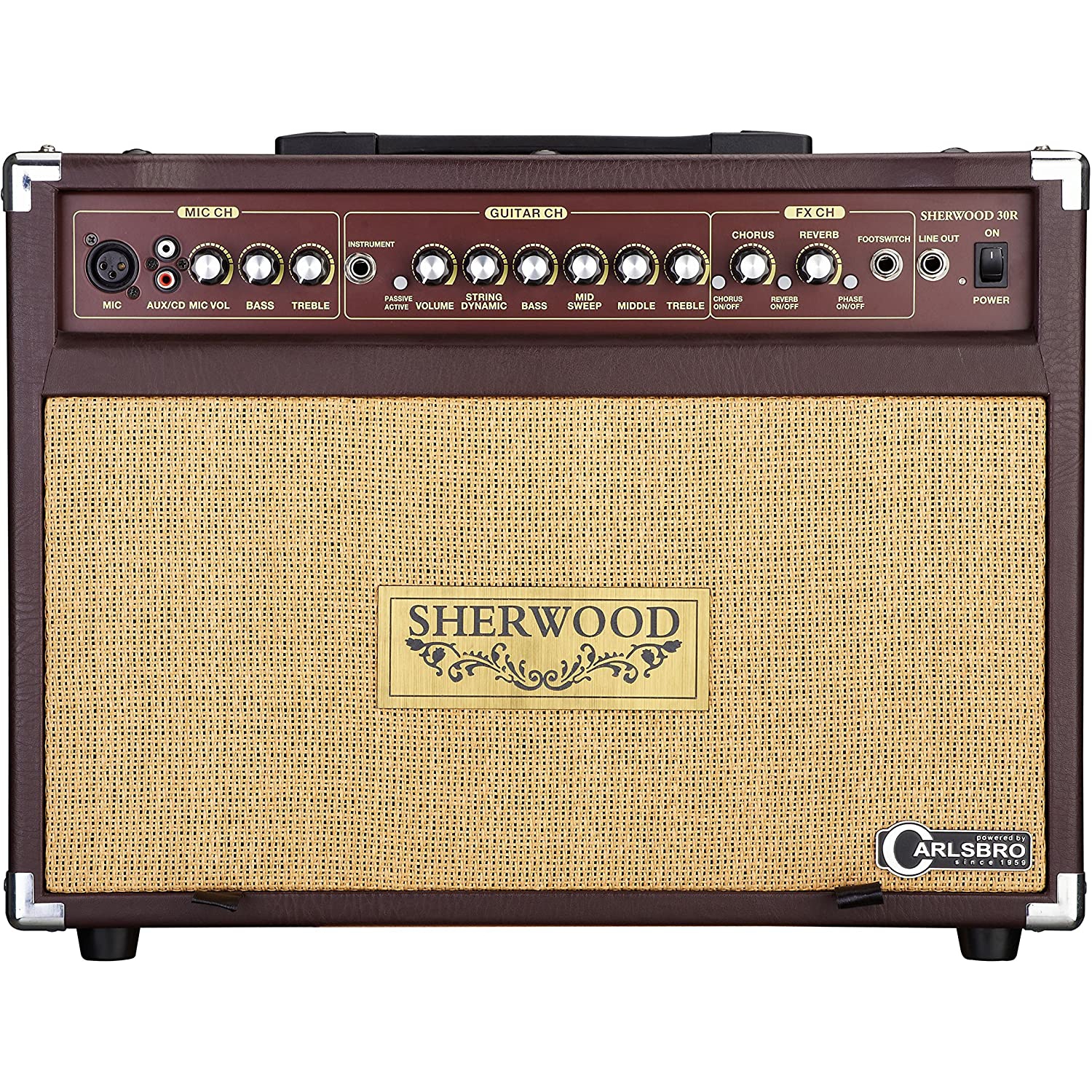 Carlsbro Sherwood30R 30 Watt Akustik Amfi (Reverb) 2