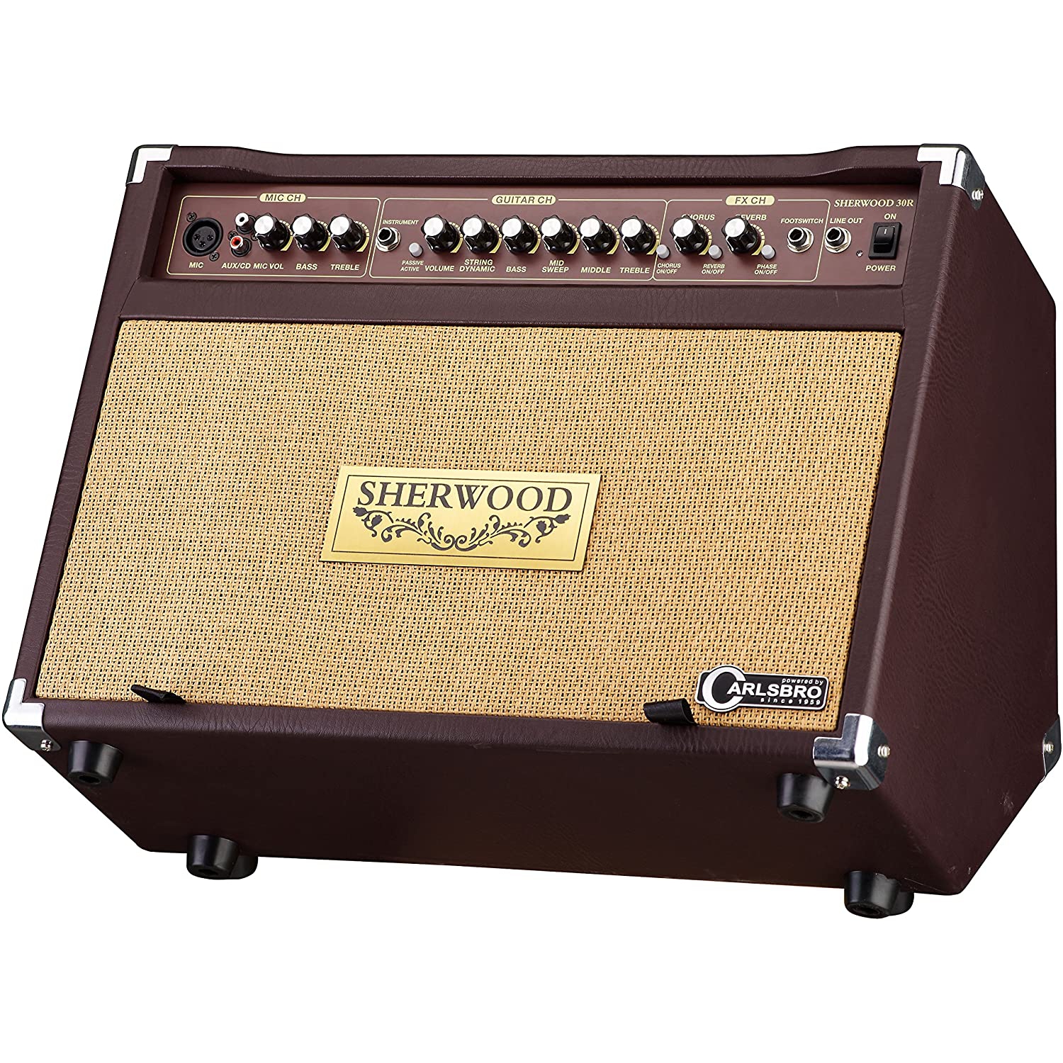 Carlsbro Sherwood30R 30 Watt Akustik Amfi (Reverb) 3