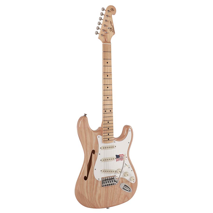 SX SST/ALDER/H/NA Hollow Body Elektro Gitar (Natural) 2