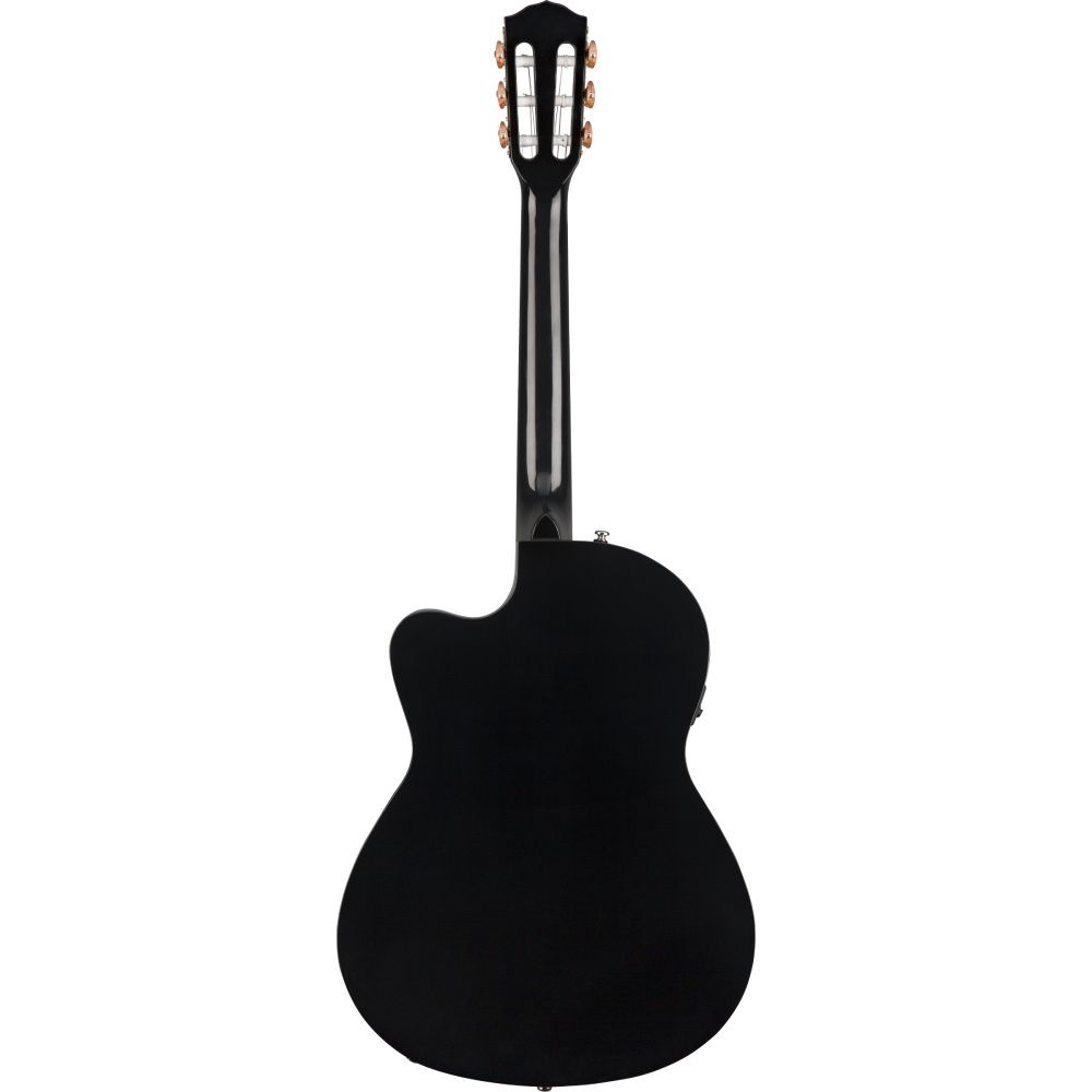 Fender CN-140SCE Nylon Thinline Black Elektro Klasik Gitar 3