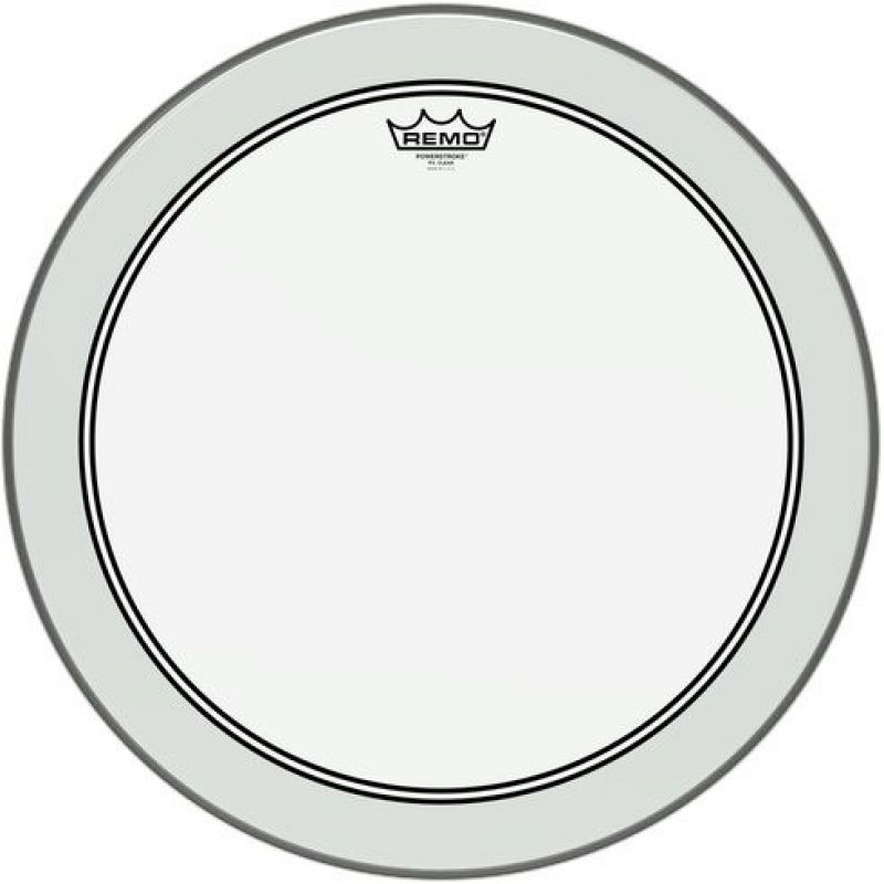 REMO P3-1318-C2- Powerstroke® P3 Şeffaf 18\" Bas Davul Derisi 1