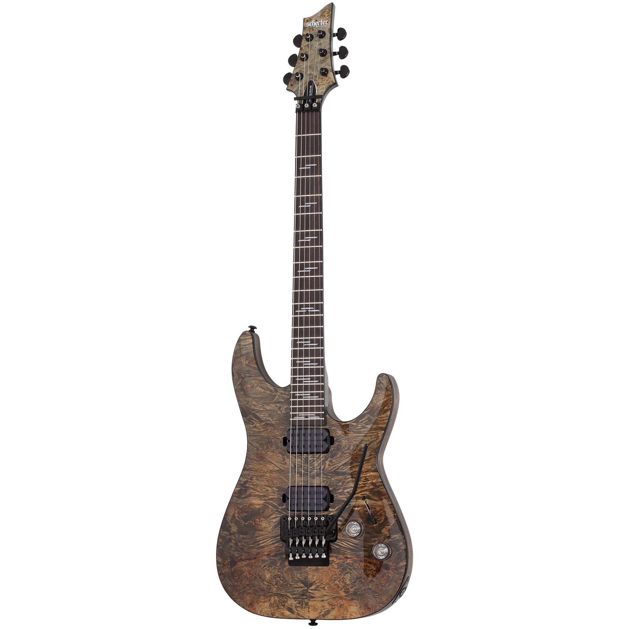 Schecter Omen Elite-6 FR Elektro Gitar (Charcoal) 2