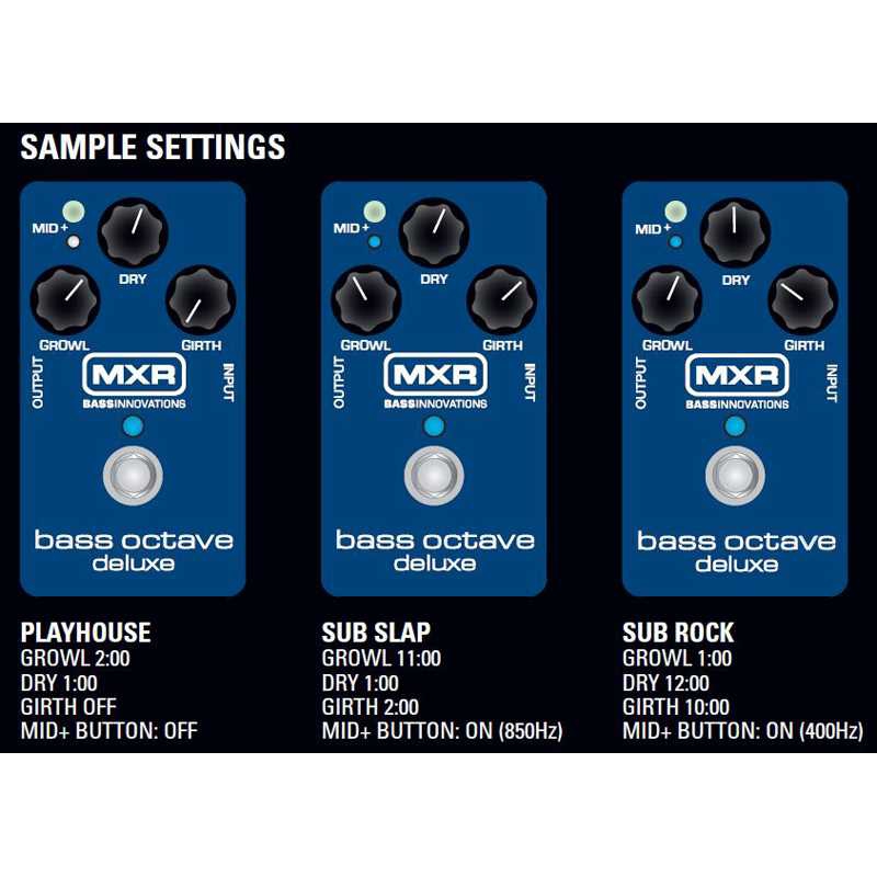 MXR M288 Bass Octave Deluxe Pedalı 4
