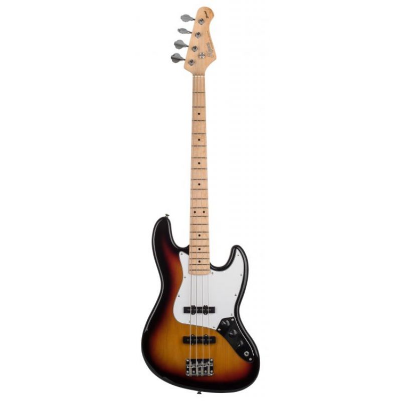 KOZMOS KJB-ALDJJ-GMN-3TS Jazz Bass Akçaağaç Klavye Sunburst Bas Gitar 1