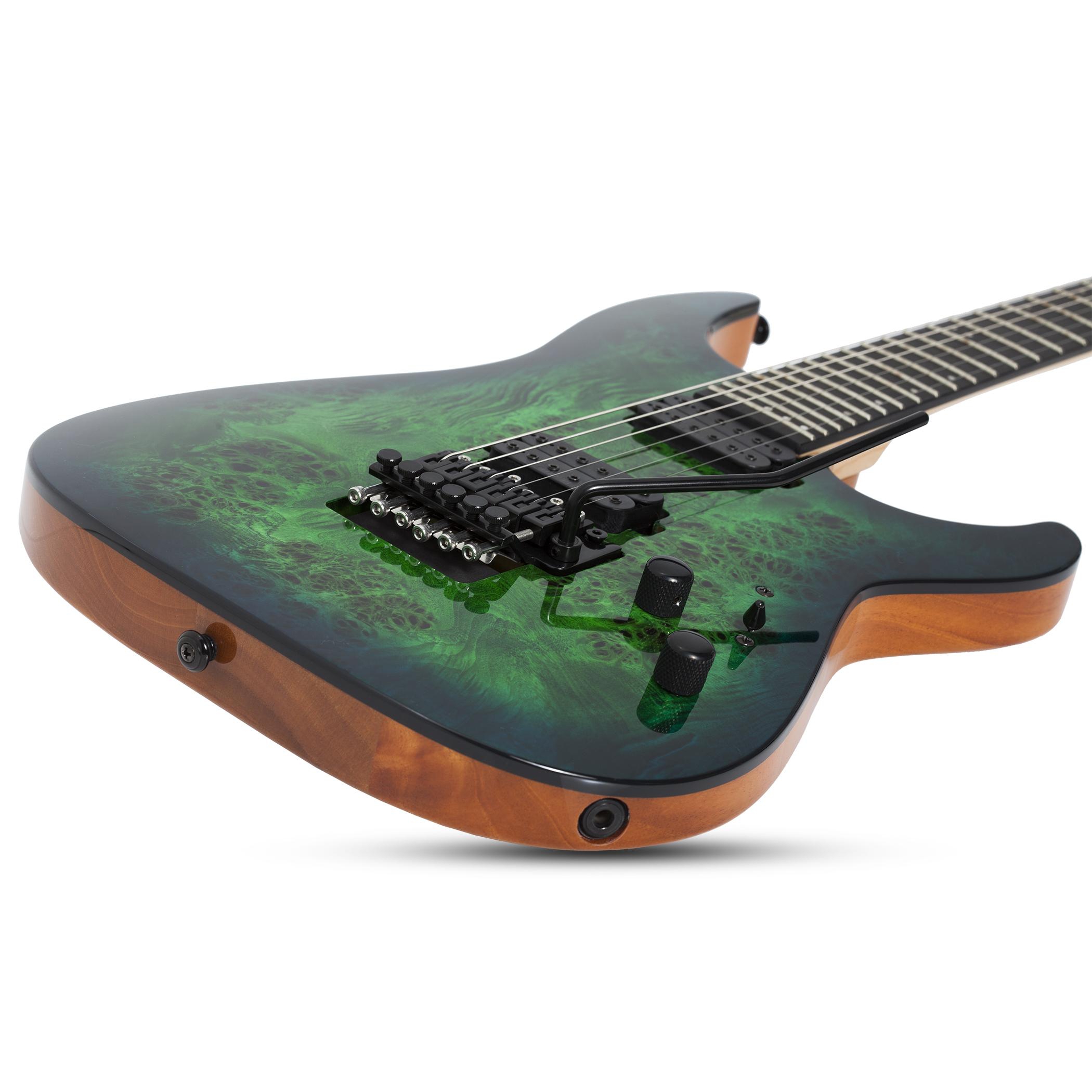 Schecter C-6 Pro FR Elektro Gitar (Aqua Burst) 4
