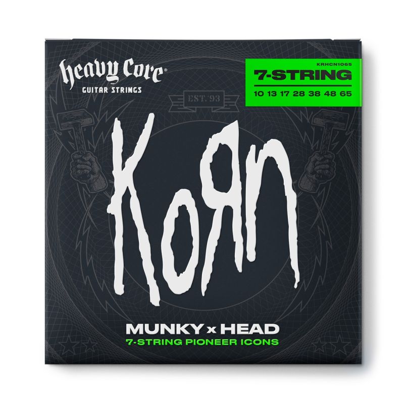 Jim Dunlop KRHCN1065-7 Korn Heavy Core Takım Elektro Gitar Teli (10/65 - 7/s) 1