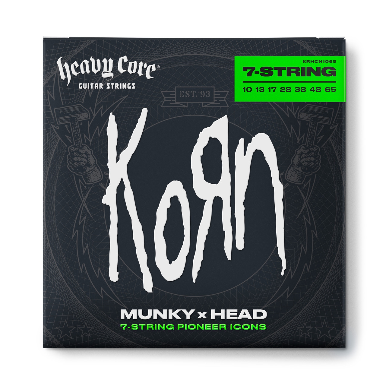Jim Dunlop KRHCN1065-7 Korn Heavy Core Takım Elektro Gitar Teli (10/65 - 7/s) 2