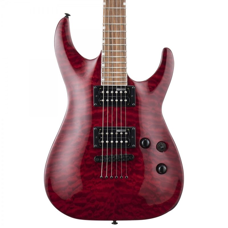 ESP LTD MH-200QM NT STBC Elektro Gitar 1