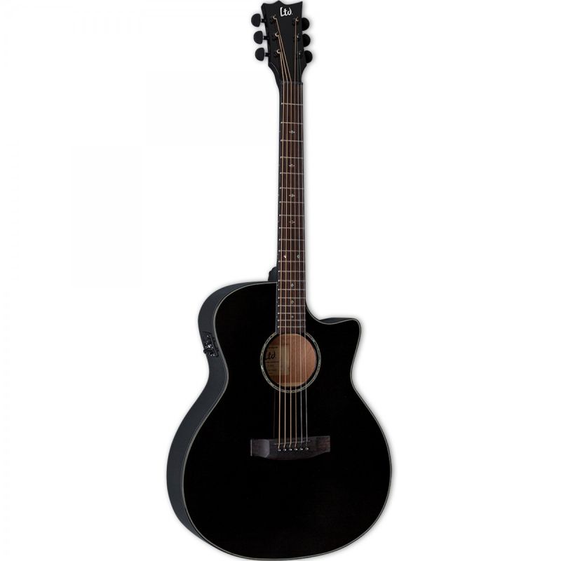 ESP LTD A-300E Siyah Elektro Akustik Gitar 1
