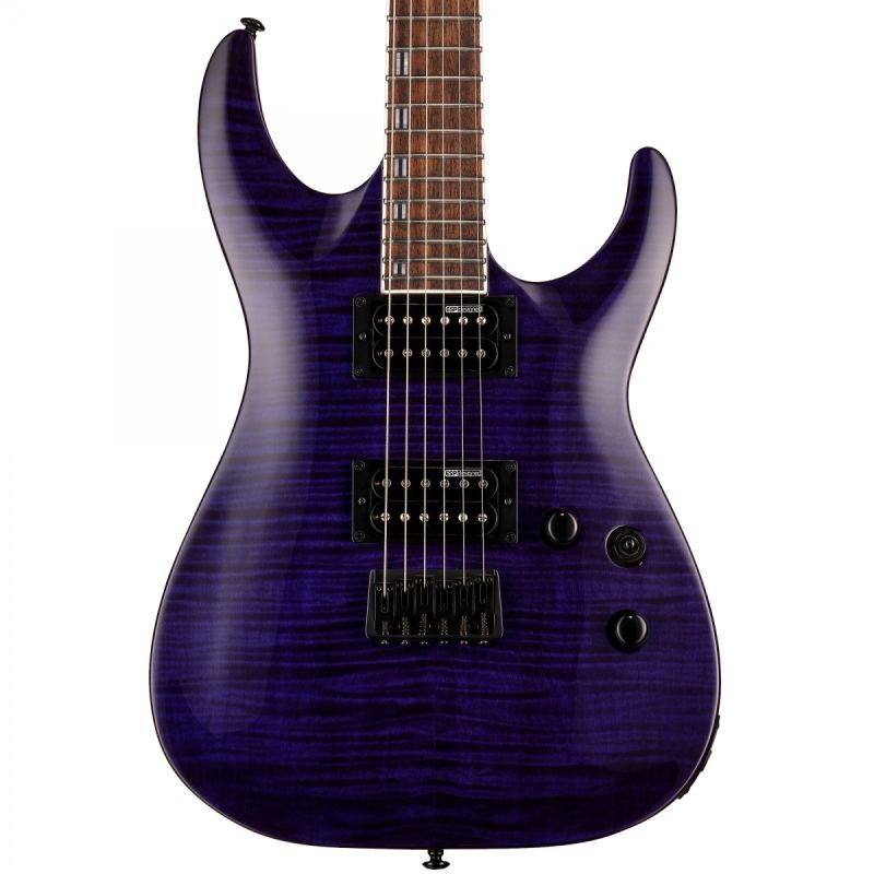 ESP LTD H-200 FM See Thru Purple Elektro Gitar 1
