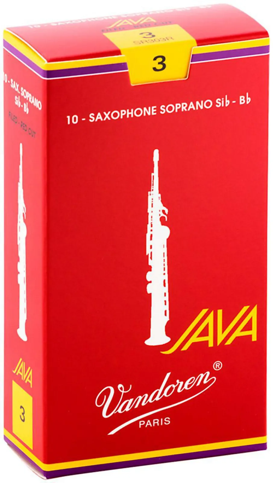 Vandoren SR303R Si Bemol Soprano Sax Java Kamış (10Lu) No.3 1
