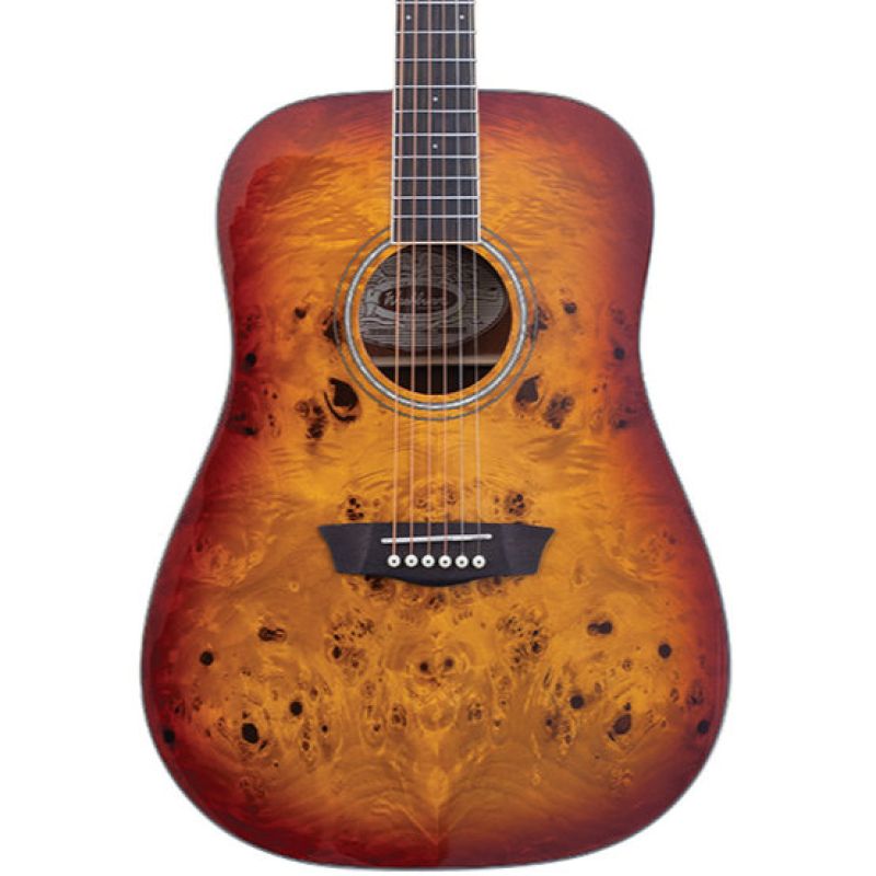 Washburn Deep Forest Burl Amber Fade Akustik Gitar 1