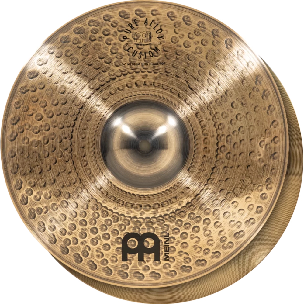 Meinl PAC14MTH 14" Pure Alloy Custom MT Meinl Hihat Zil (Çift) 3