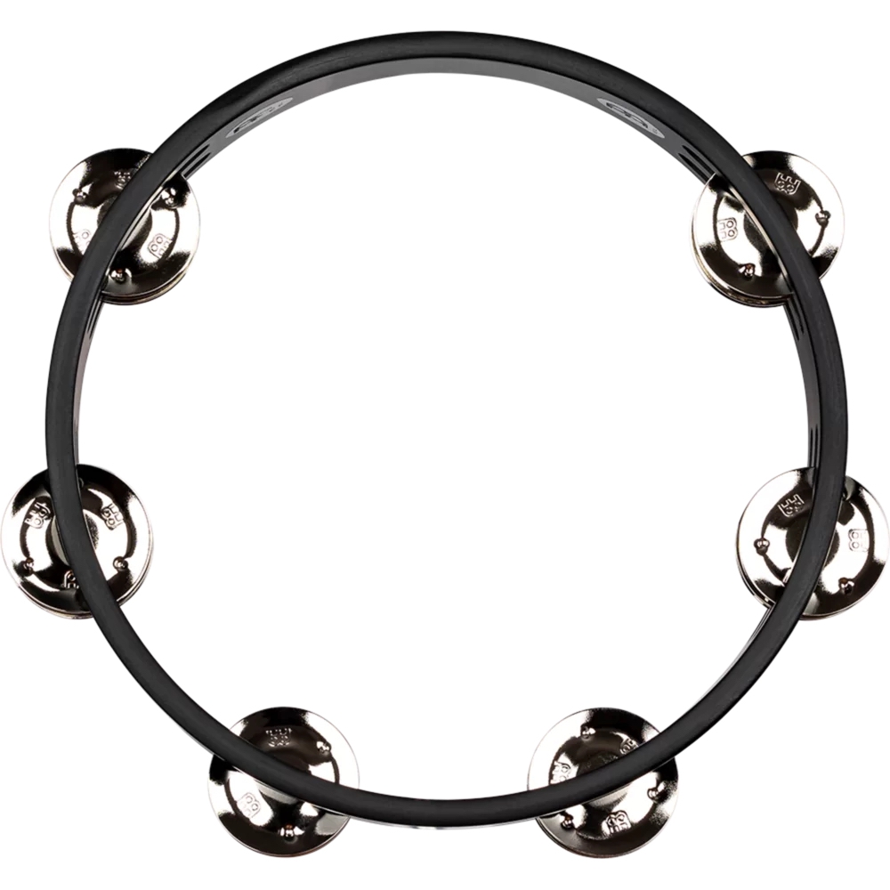 Meinl CTA2S-BK 8" Black Steel Jingle Wood Compact Tamburin (Siyah) 3