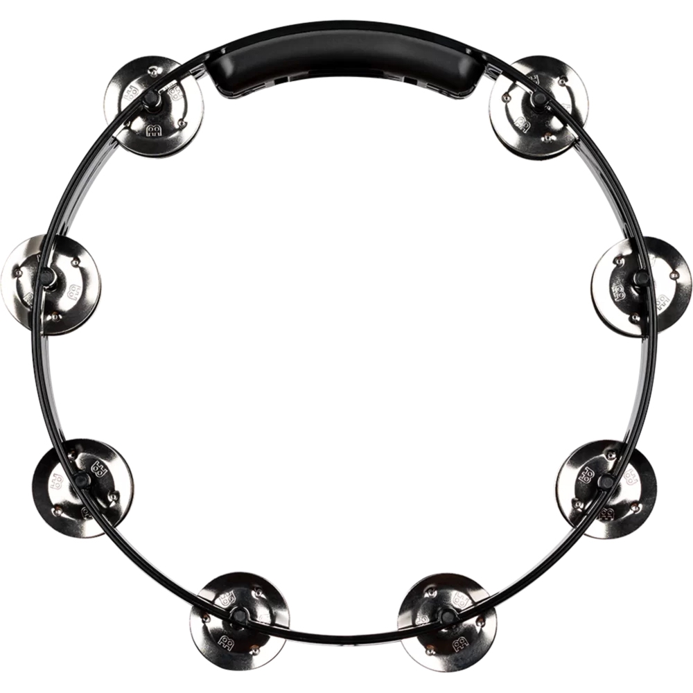 Meinl HTT10BK Stainless Steel Jingle 1-Row 10" Tour Tamburin (Siyah) 3
