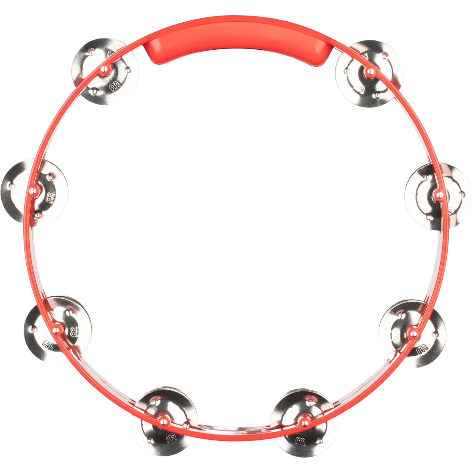 Meinl HTT10R Stainless Steel Jingle 2-rows 10" Tour Tamburin (Kırmızı) 4