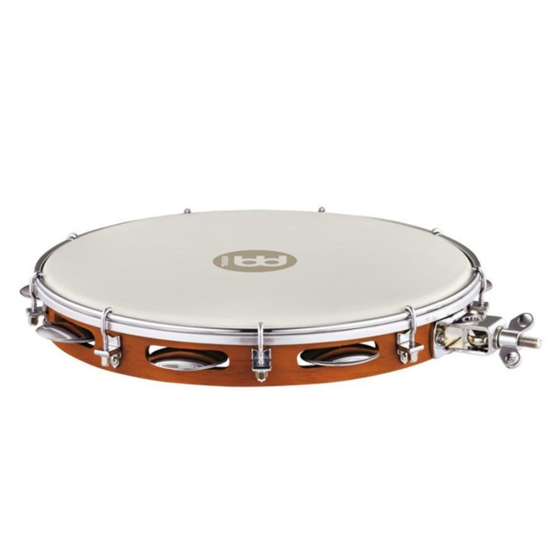 Meinl PA12CN-M-TF-H Pandeiro Chesnut Mountable True Feel Synthetic Head 12" Tamburin 1