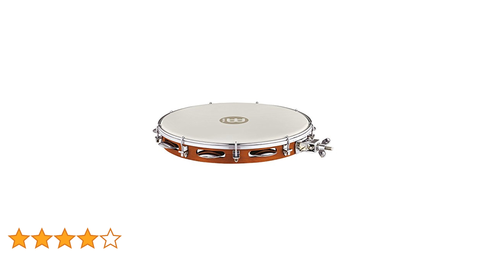 Meinl PA12CN-M-TF-H Pandeiro Chesnut Mountable True Feel Synthetic Head 12" Tamburin 2