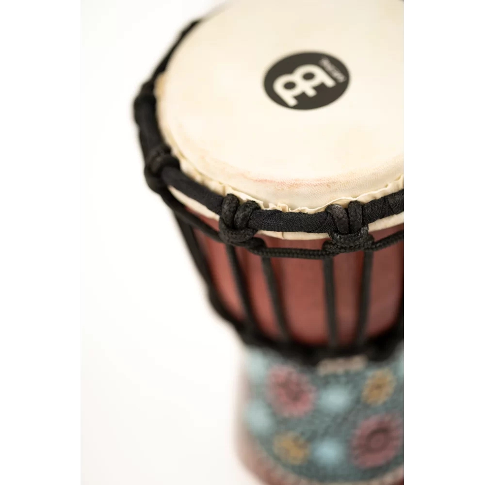 Meinl HDJ8-XXS African Style XX-Small Djembe (Red Flower Desing) 4