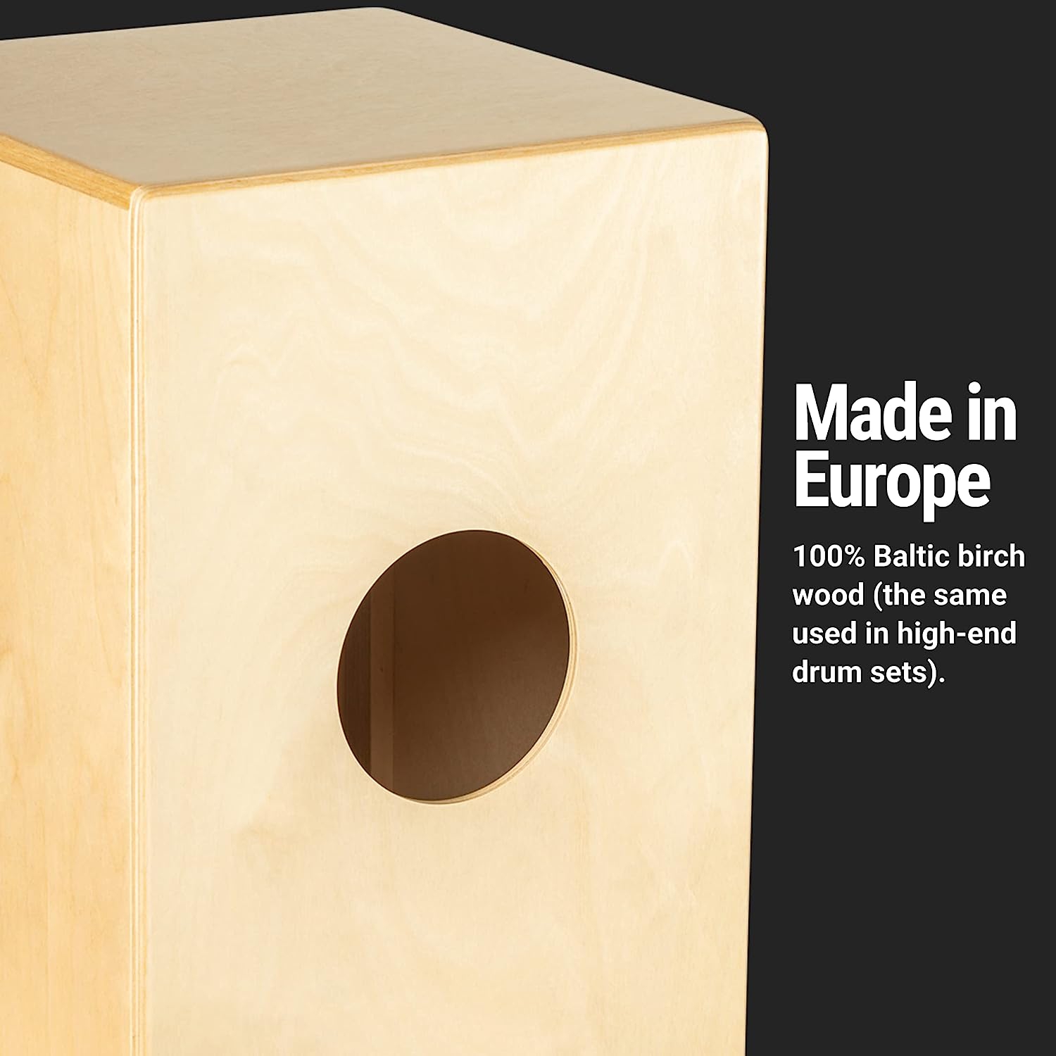 Meinl JC50AB Frontplate Jam Baltic Birch Cajon (Almond Birch) 3