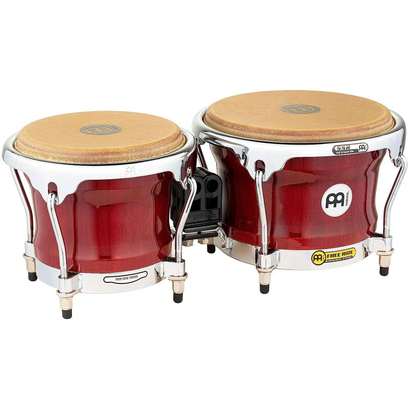 Meinl FWB400CR Free Ride Series 7''/ 8.5'' Bongo Set (Cherry Red ) 1