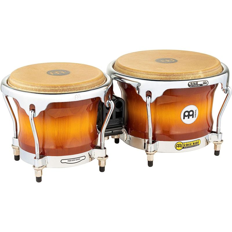 Meinl FWB400GAB Free Ride Series 7''/ 8.5'' Bongo Set (Gold Amber Sunburst) 1