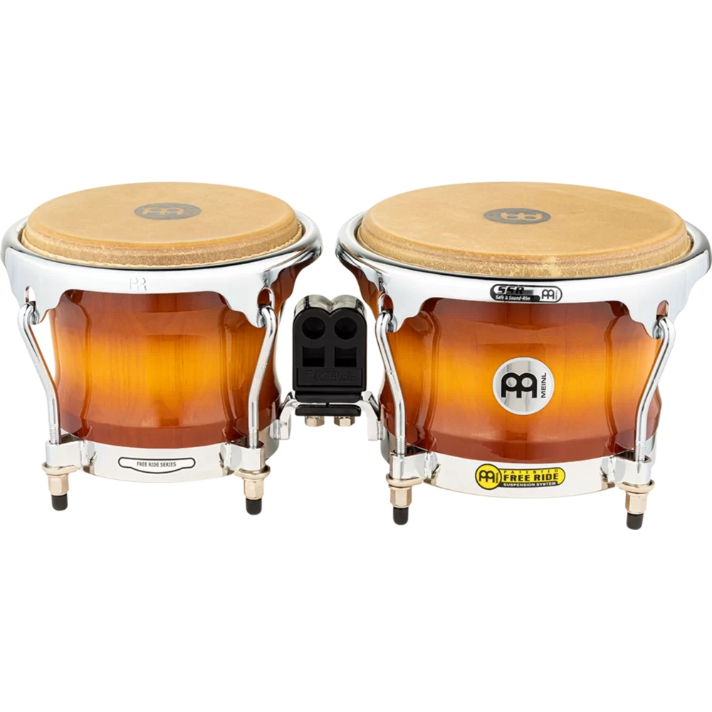 Meinl FWB400GAB Free Ride Series 7''/ 8.5'' Bongo Set (Gold Amber Sunburst) 3