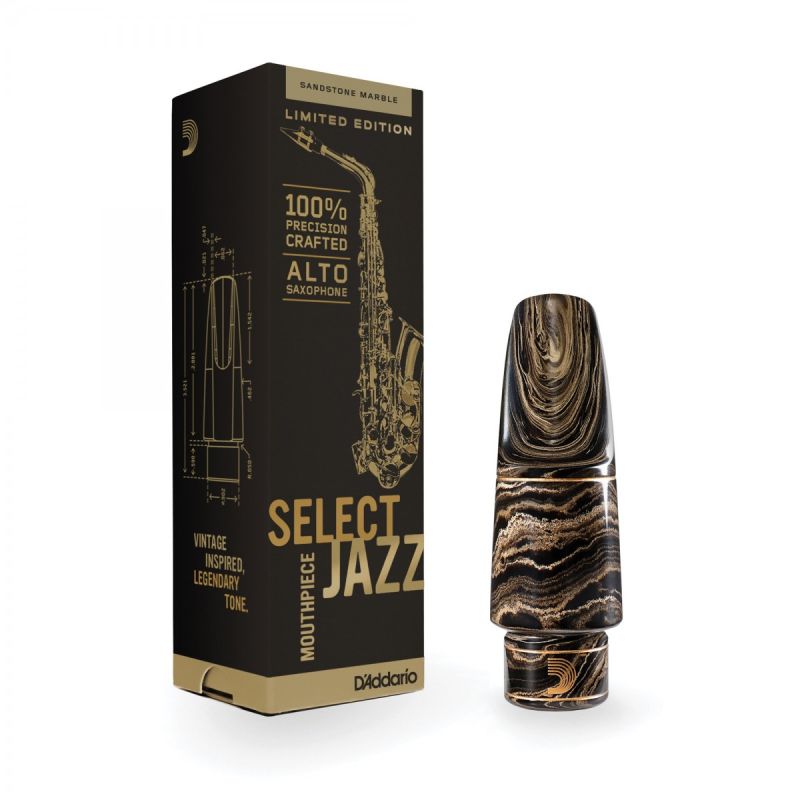 D\'Addario Woodwinds Select Jazz D6M Marble Alto Saksafon Beki 1