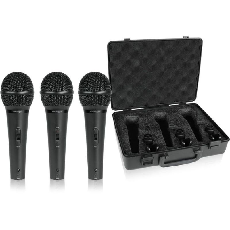 BEHRINGER ULTRAVOICE XM1800S 3lü Dinamik Kardioid Mikrofon Seti 1