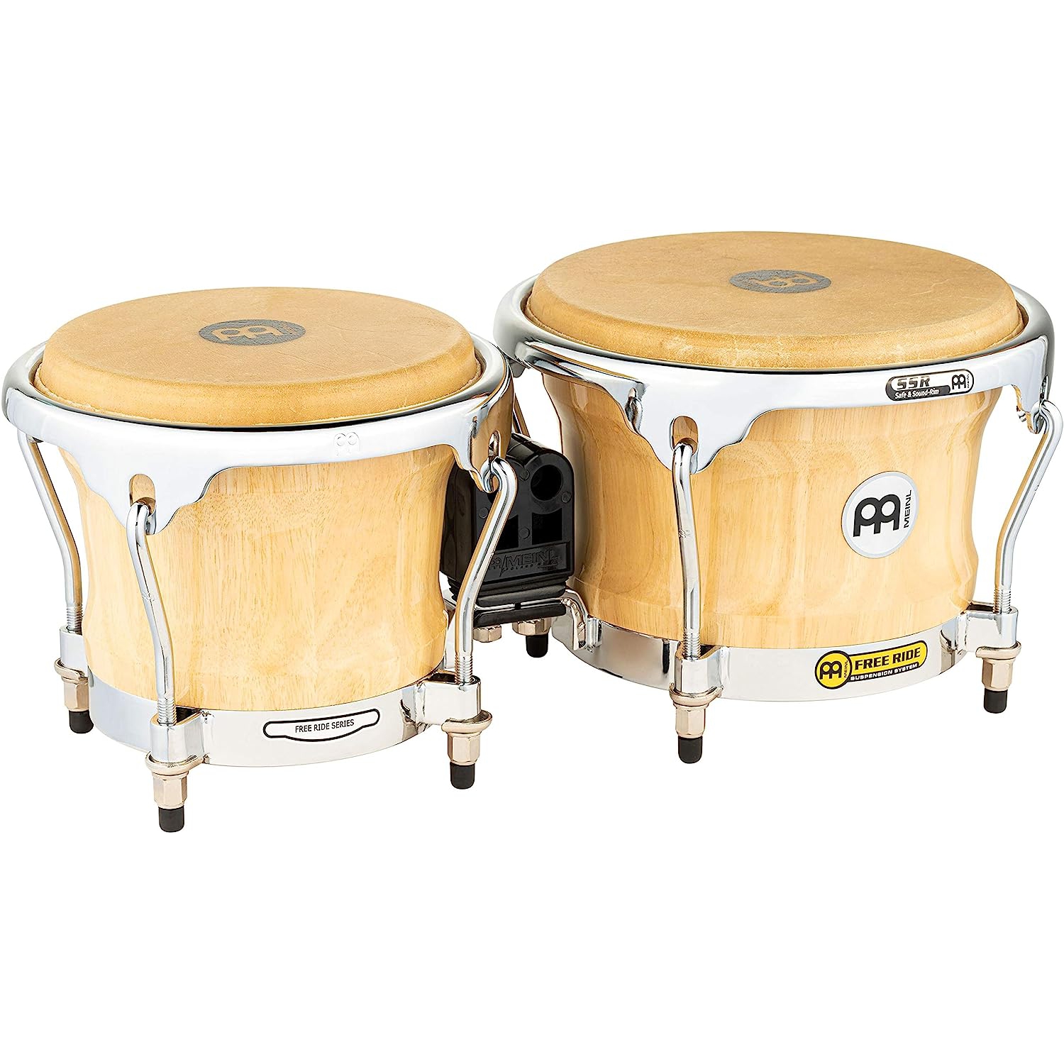 Meinl FWB400NT Free Ride Series 7''/ 8.5'' Bongo Set (Natural) 2