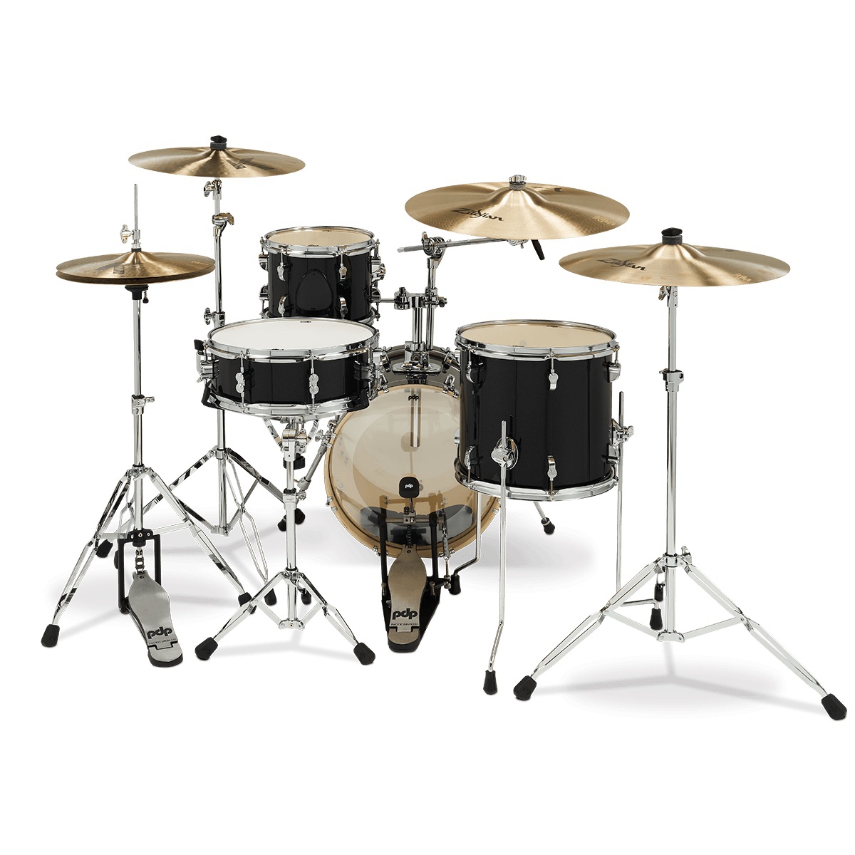 PDP Drums New Yorker 4-Parça Akustik Davul (Black Onyx Sparkle) 3