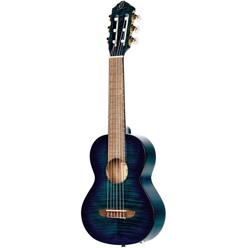 Ortega Mini Travel Series 17" Elektro Guitalele (Blue Fade Maun) 3