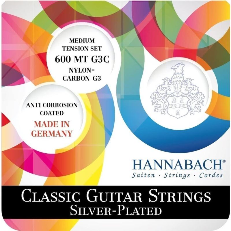 Hannabach 600MTG3C Klask Gitar Teli (G3 Karbon) 1