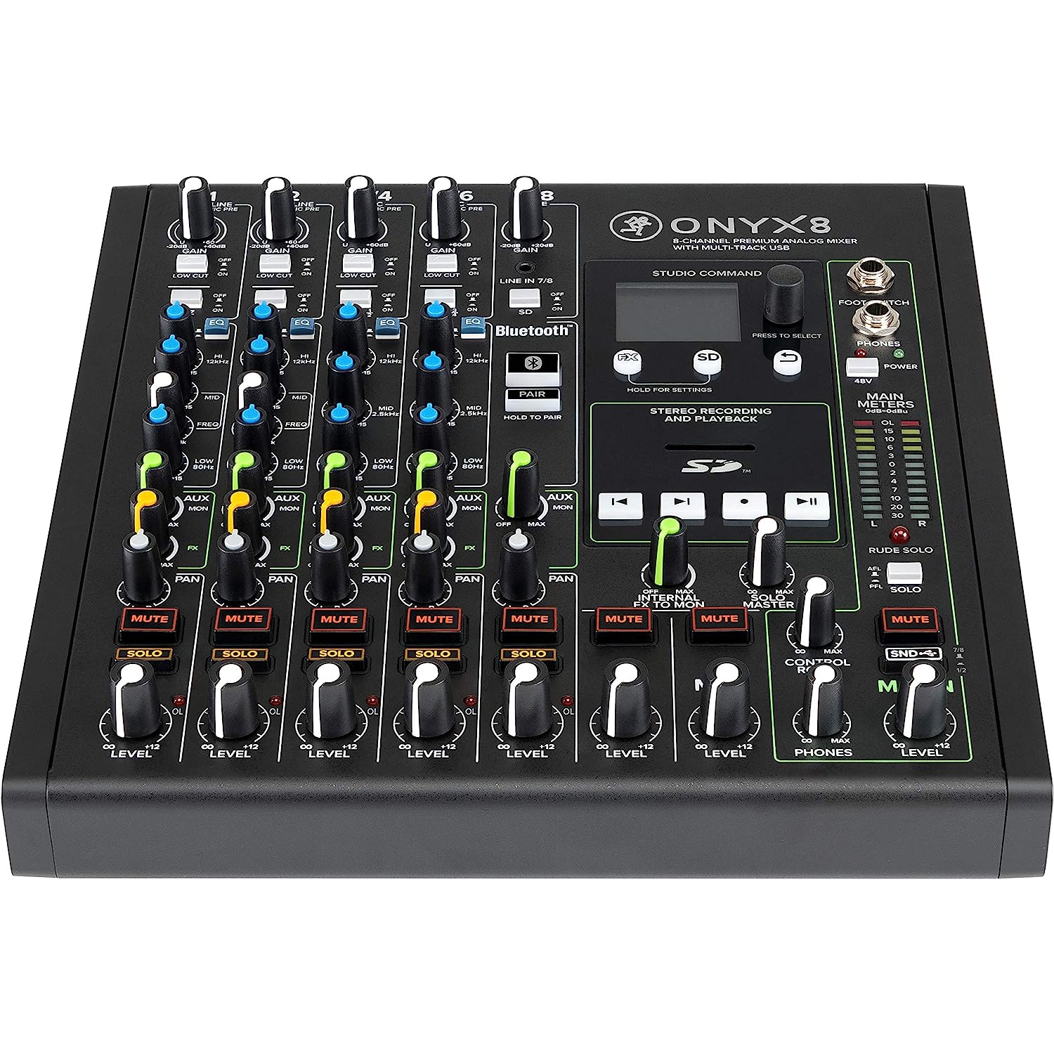 Mackie Onyx8 8-Kanal Analog Mikser (Multi-Track USB) 3