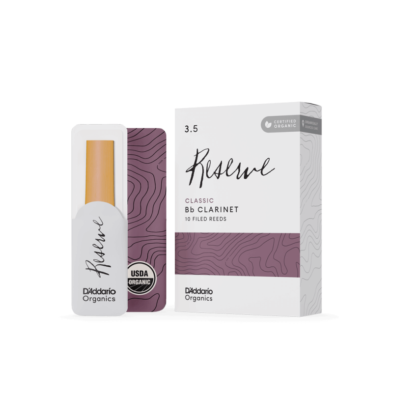 D\'Addario Woodwinds Organic Reserve Classic ODCT1035 Sib Klarnet Kamışı No:3.5 1
