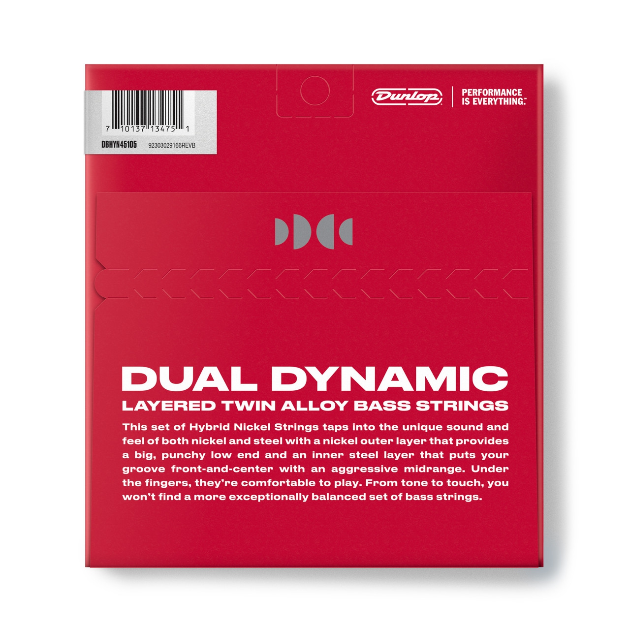 Jim Dunlop DBHYN45105 Hybrid Nickel Bas Gitar Teli  (45-105) 3