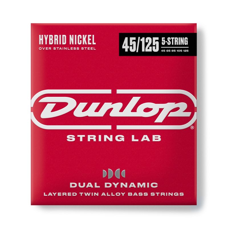 Jim Dunlop DBHYN45125 Hybrid Nickel Bas Gitar Teli (45-125) 1