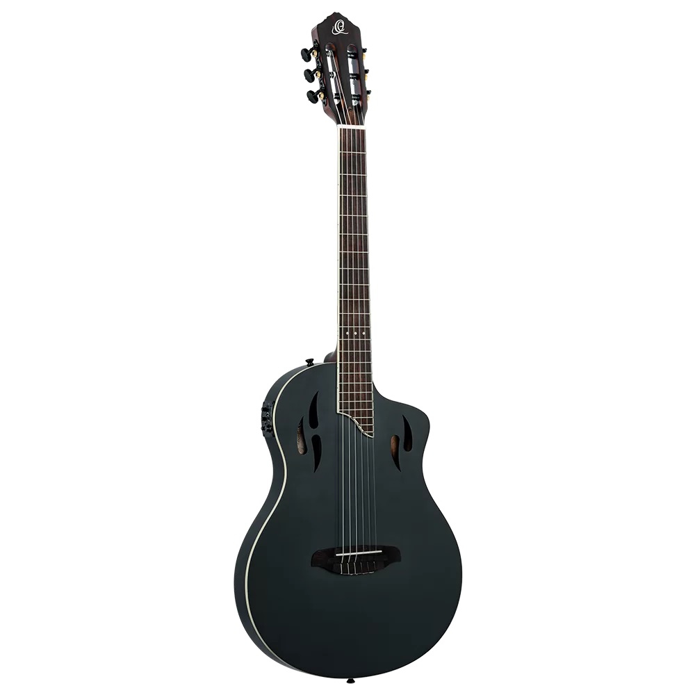 Ortega TourPlayer RTPSTD-SBK Elektro Klasik Gitar (Siyah) 3