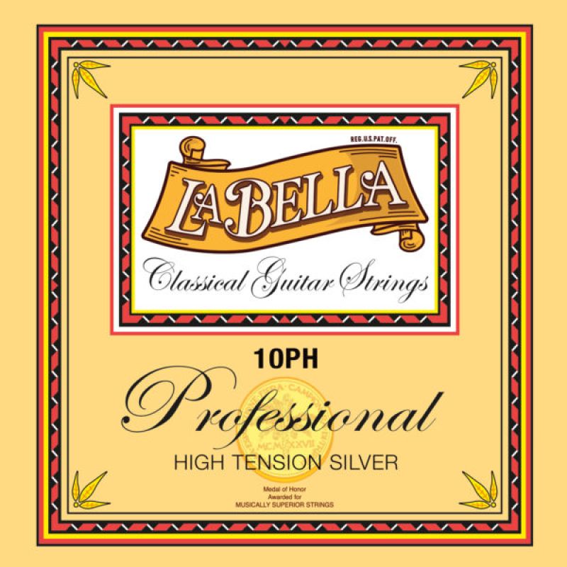 La Bella 10PH Hard Tension Silver Profesyonel Klasik Gitar Teli 1