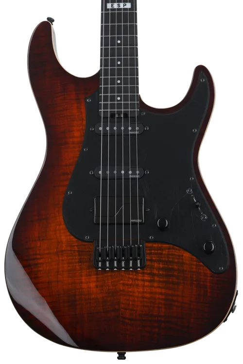 ESP E-II SN-III HT Tiger Eye Sunburst Elektro Gitar 1