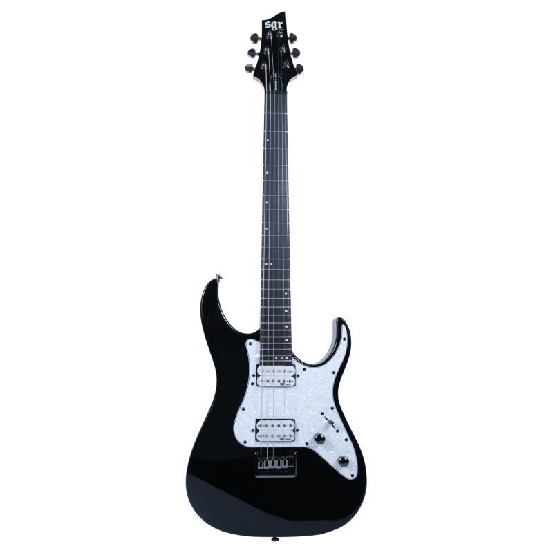 Schecter BANSHEE-6 SGR Elektro Gitar (Siyah-Beyaz) 1