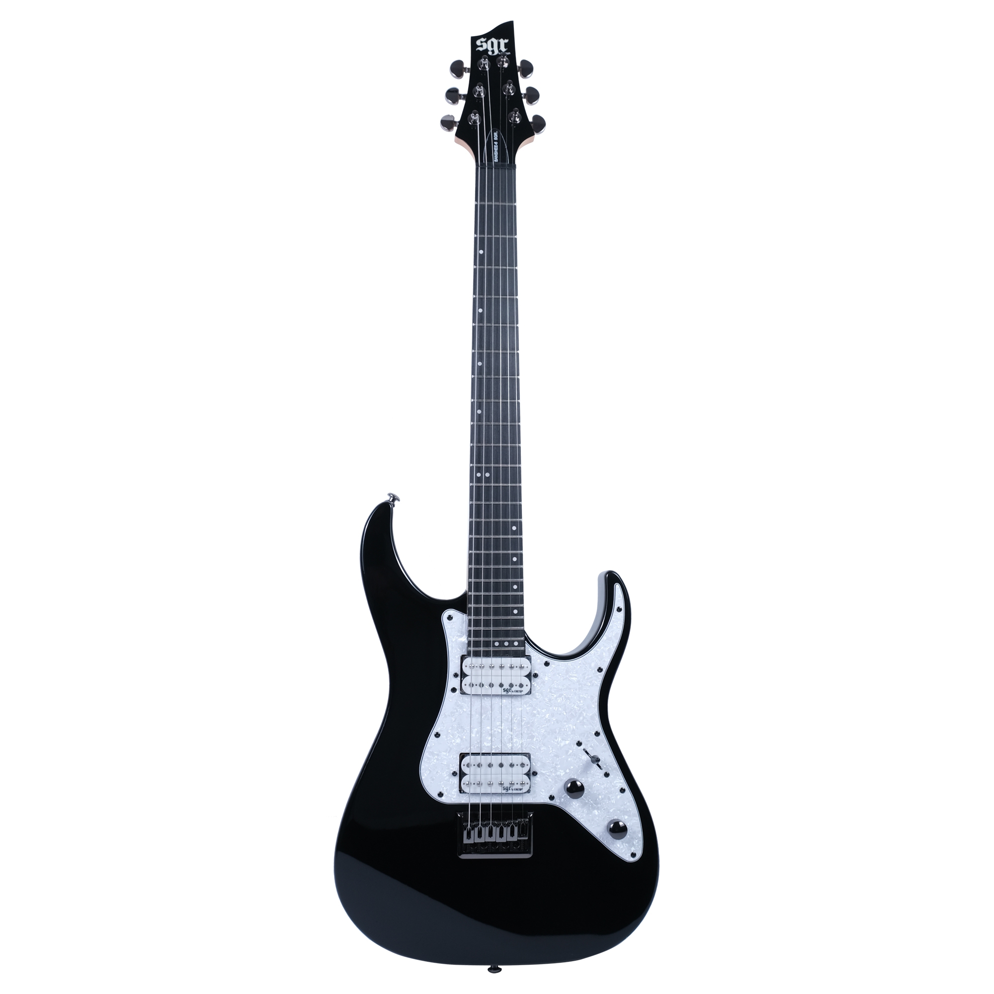 Schecter BANSHEE-6 SGR Elektro Gitar (Siyah-Beyaz) 2