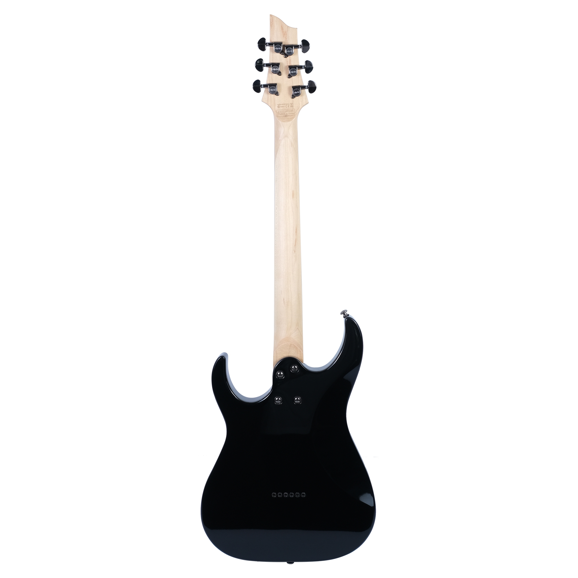 Schecter BANSHEE-6 SGR Elektro Gitar (Siyah-Beyaz) 5