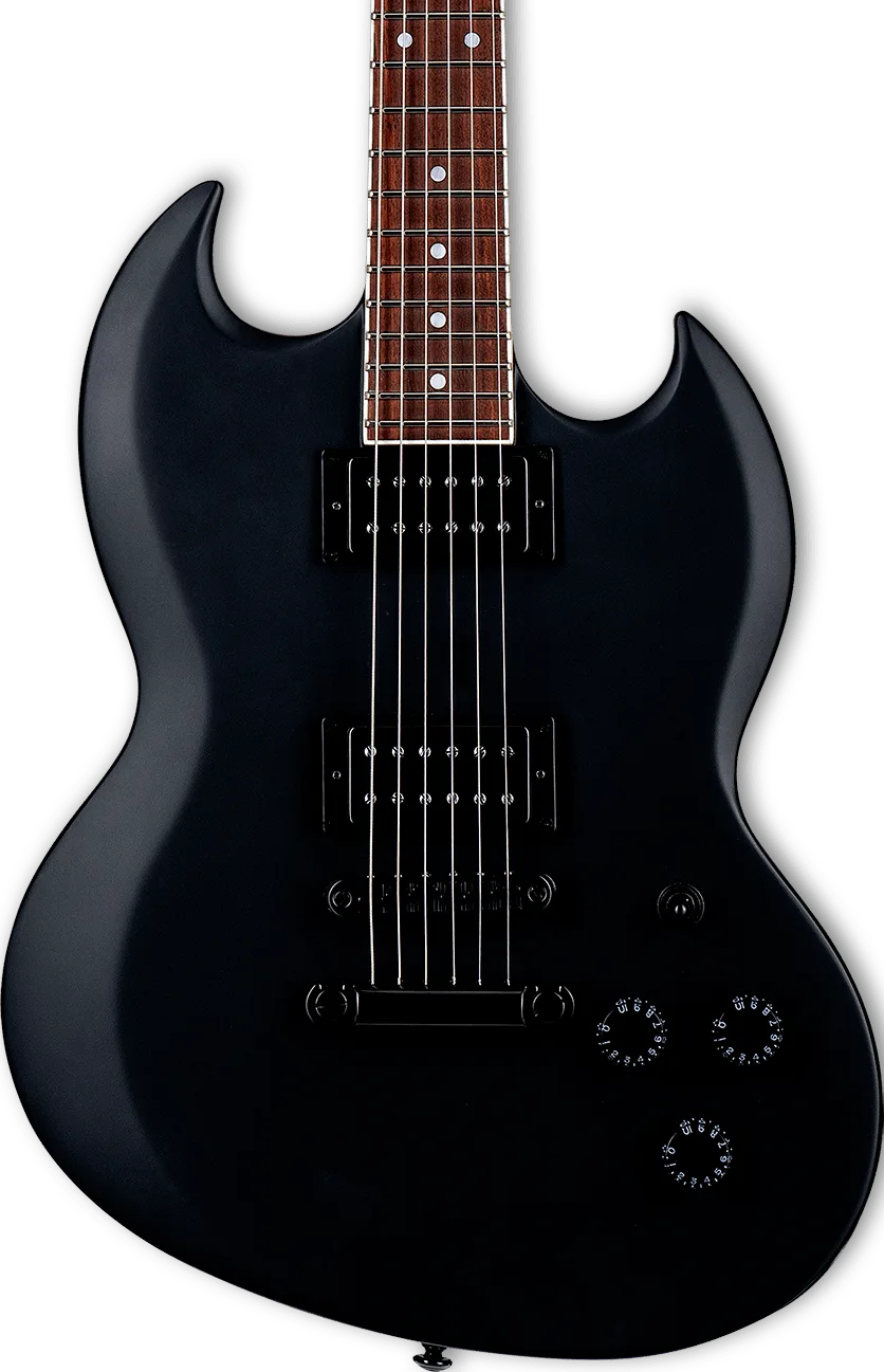 ESP LTD VOLSUNG-200 BLKS Lars Frederiksen Signature Elektro Gitar 1