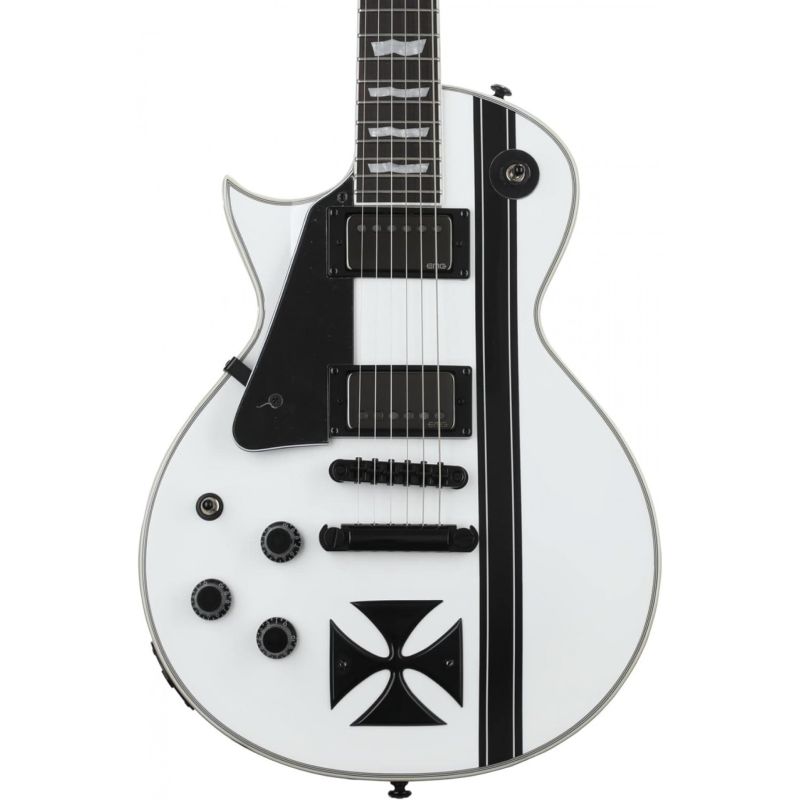 ESP LTD James Hetfield Signature Iron Cross Snow White Solak Elektro Gitar 1